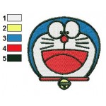 Face Doraemon 12 Embroidery Design